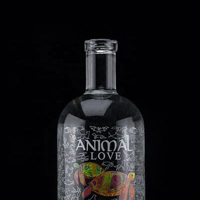Flint Glass 2022 Design Decal Glasflasche für Gin Whisky Rum Tequila Brandy