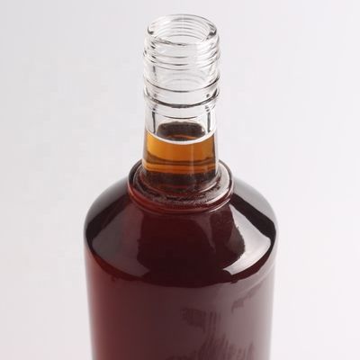 2022 Dicke Boden geprägte Glasflasche Klarer Feuerstein für Gin Whisky Rum Tequila Brandy
