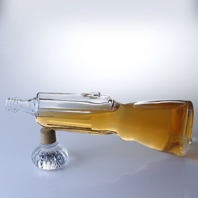500 ml Whisky-Glasflasche Geschütz Form offene Form 700 ml Wodka-Flasche für die Getränkeindustrie