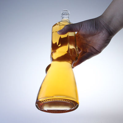 500 ml Whisky-Glasflasche Geschütz Form offene Form 700 ml Wodka-Flasche für die Getränkeindustrie