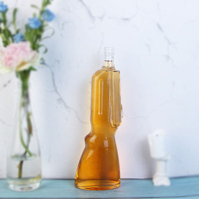500 ml Whisky-Glasflasche Geschütz Form offene Form 700 ml Wodka-Flasche für die Getränkeindustrie