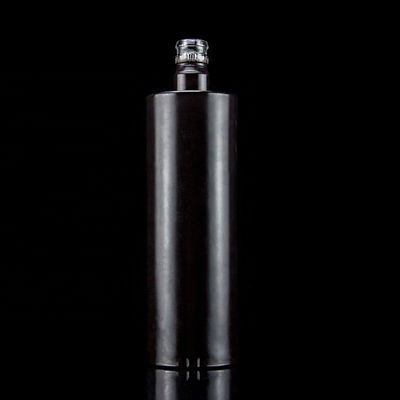 Glas Whisky Wodka Flasche 700ml 750ml Schwarz individuell angepasste Glasflasche Distributor