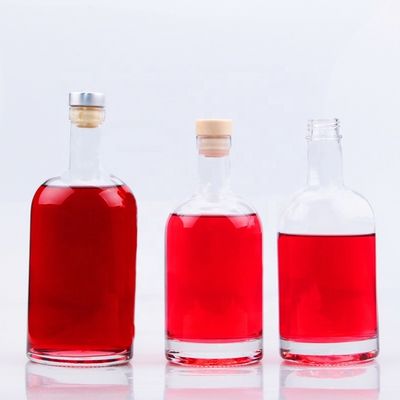 Globale klassische runde Form 70cl 75cl Glasflasche für Alkohol mit individuellem Logo
