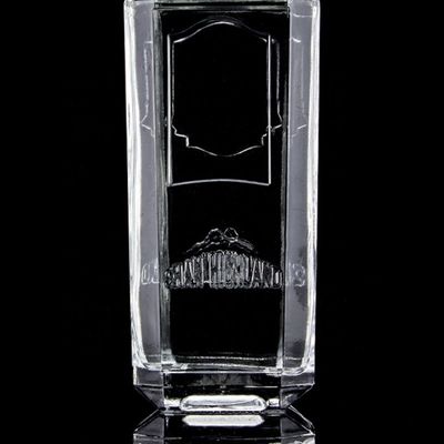 750 ml 75cl Super Flint Quadrat geprägte Glasflasche mit Schraubkappe Rum Wodka Whisky