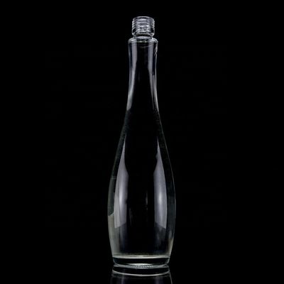 750 ml 75 cl Super Flint Teardrop in Form von Rum Wodka Whisky Glasflasche mit Glaskragen