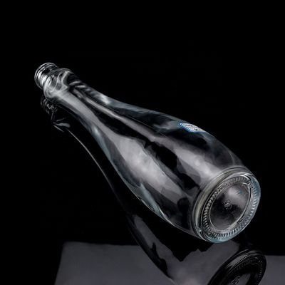 750 ml 75 cl Super Flint Teardrop in Form von Rum Wodka Whisky Glasflasche mit Glaskragen
