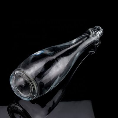 750 ml 75 cl Super Flint Teardrop in Form von Rum Wodka Whisky Glasflasche mit Glaskragen