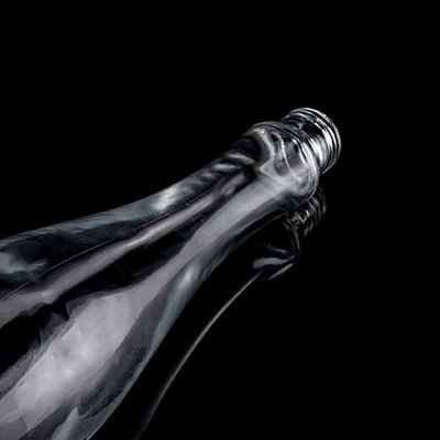 750 ml 75 cl Super Flint Teardrop in Form von Rum Wodka Whisky Glasflasche mit Glaskragen