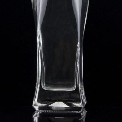 750 ml Super Flint Round Shoulder Quadratische Rum-Wodka Alkohol Glasflasche mit Kork