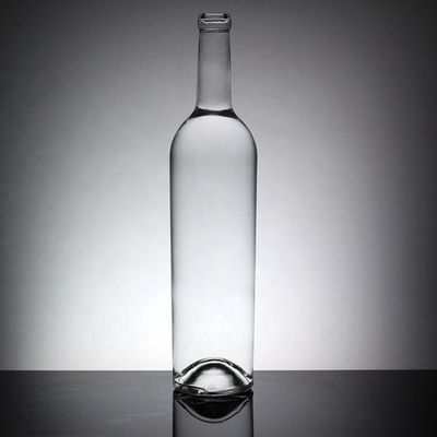 1 Liter Glasflasche mit Gummiverschluss für Alkohol mit Bildschirmdruck