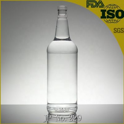 1 Liter Glasflasche mit Gummiverschluss für Alkohol mit Bildschirmdruck