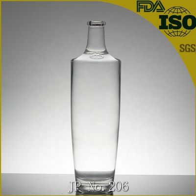 1 Liter Glasflasche mit Gummiverschluss für Alkohol mit Bildschirmdruck