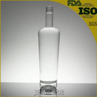 1 Liter Glasflasche mit Gummiverschluss für Alkohol mit Bildschirmdruck