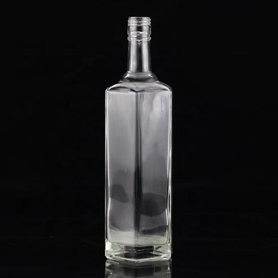 Glaskörper geschnitzte leere Flasche 500 ml 750 ml für hochwertige Spirituosen