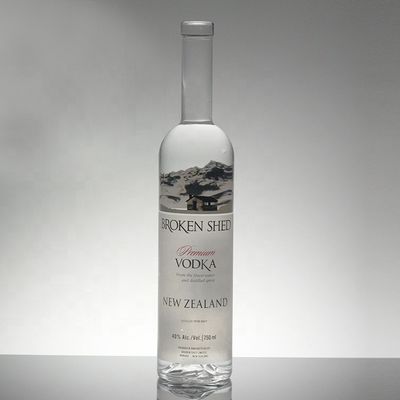 Industrielle 750 ml Kristallglas-Flasche mit Frost/Farbe/Druckdekoration