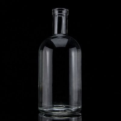 Ausgangsmaterial Glasflasche 500 ml 700 ml 750 ml mit Korkenverschluss und runden Form