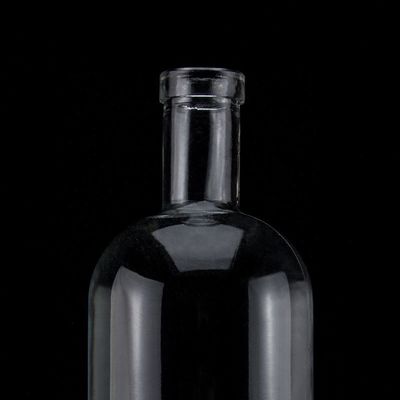 Ausgangsmaterial Glasflasche 500 ml 700 ml 750 ml mit Korkenverschluss und runden Form