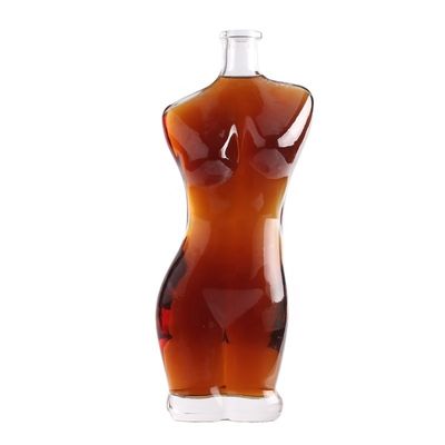 Glashalsband 75cl Lady Body Glasflasche für Wein Likör Wodka Kreatives Design