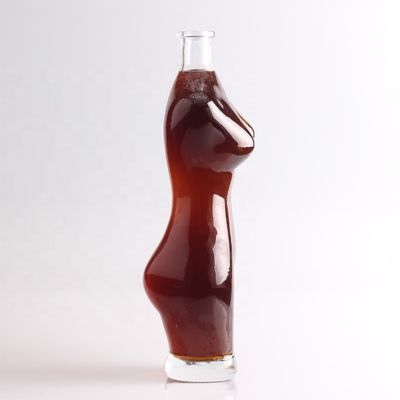 Glashalsband 75cl Lady Body Glasflasche für Wein Likör Wodka Kreatives Design