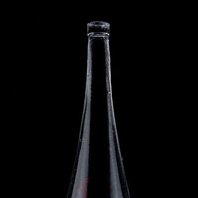 Kegelförmiger Bildschirmdruck Wodka Whisky Liquor Glasflasche 750 ml mit Super Flint Glas